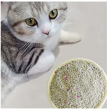 Натриевый безпыльный кошачий наполнитель Sangkar Kucing из бентонита