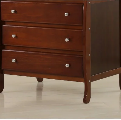 European style diaper changing table baby care table red brown baby care table customizable