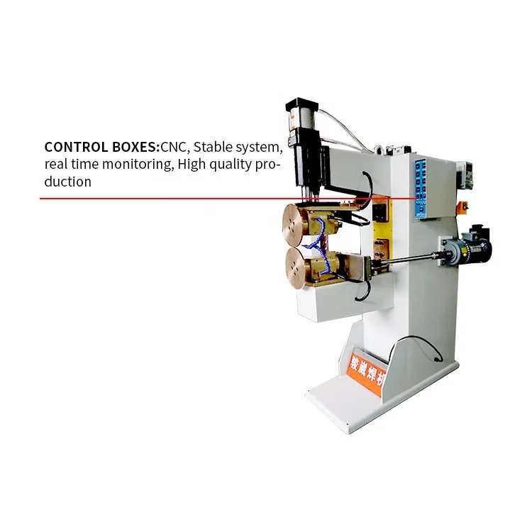 FN-160KVA CNC Resistance Seam Welder Welding Machine Equipment For Water Heater SS sheet