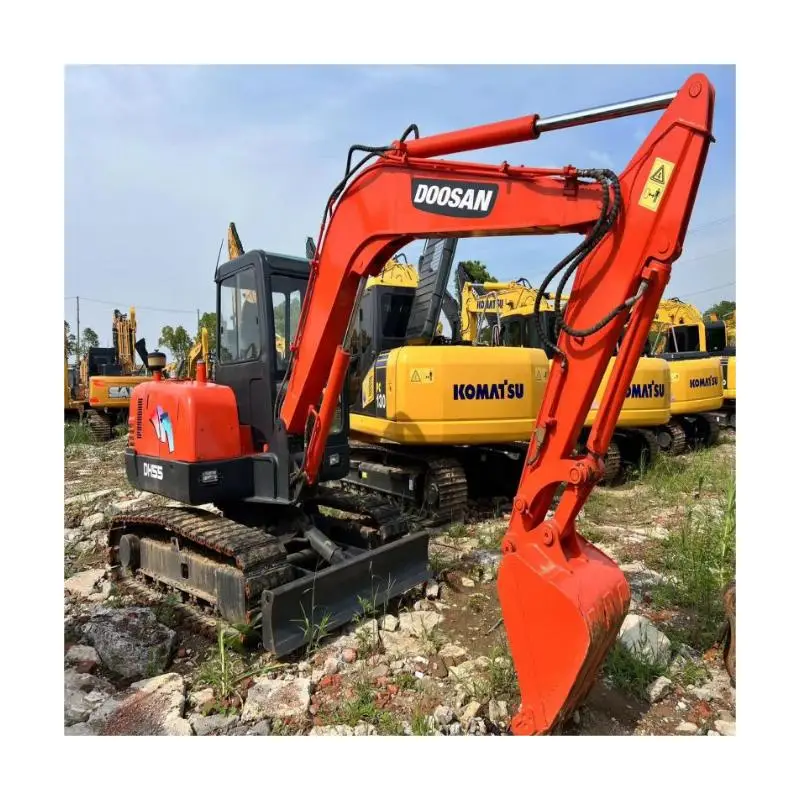 Б/у DOOSAN DH 55 Золотой экскаватор 5 тонн мини-экскаватор б/у строительная машина