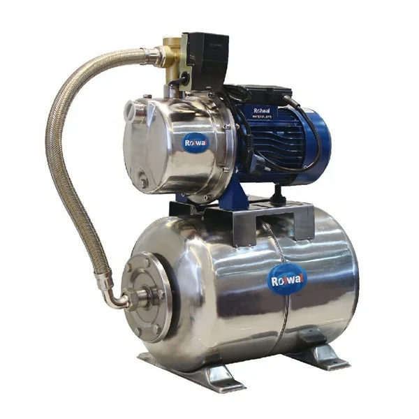 AUJS100 Stainless Steel Tank 24L Copper Wire Automatic Booster Water Pump 1HP Electric Pump