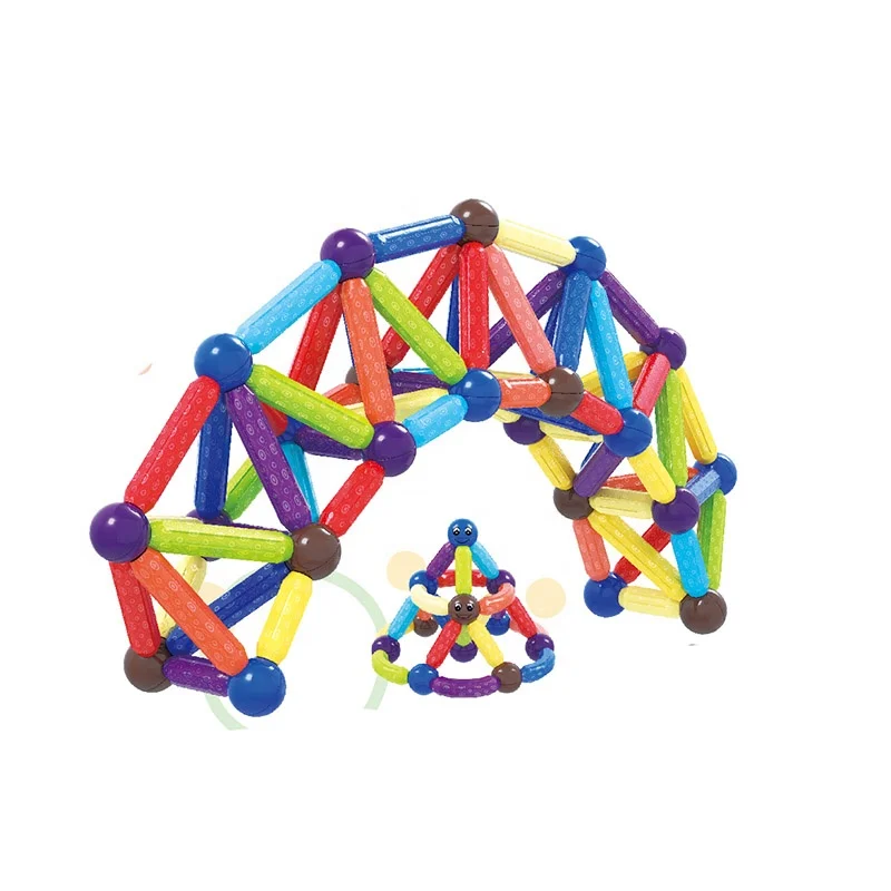 2022 Набор строительных блоков с магнитным стержнем, игрушечный блок с мини радужной аркой
