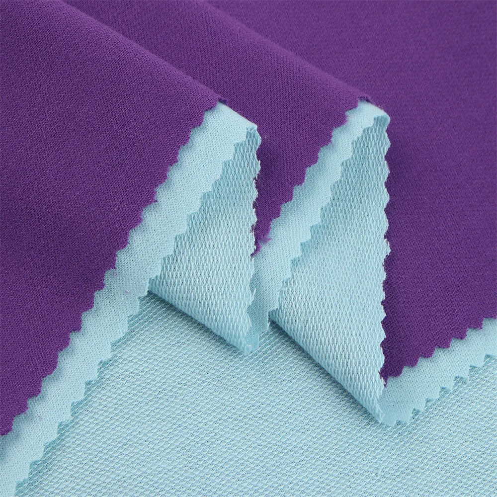 W230 Custom Breathable T-shirt Fabrics Sweater Sport French Terry Fabric 120 Colors 100%polyester Fabric