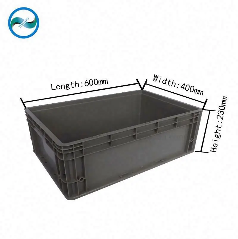 EU4622 600*400*230 transport plastic box with lid