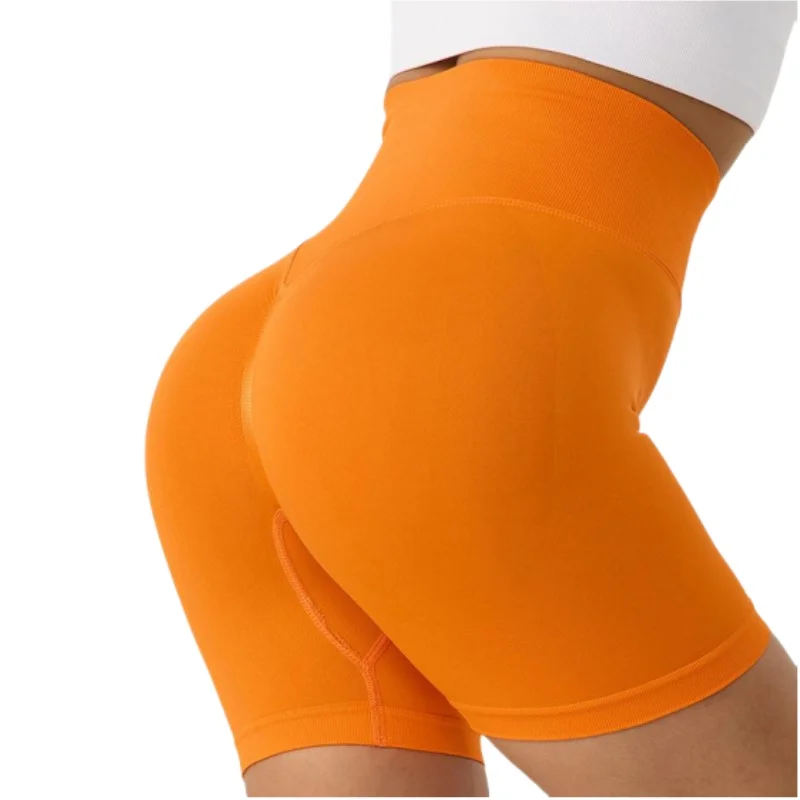 Aoyema womens waxy elastic conjuntos fitness gym gym shorts women leggins para mujer Shorts workout clothing short yoga leggings