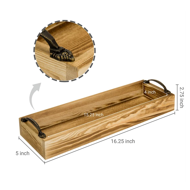Factory wholesale Variety Craft rectangle  wood beer tray