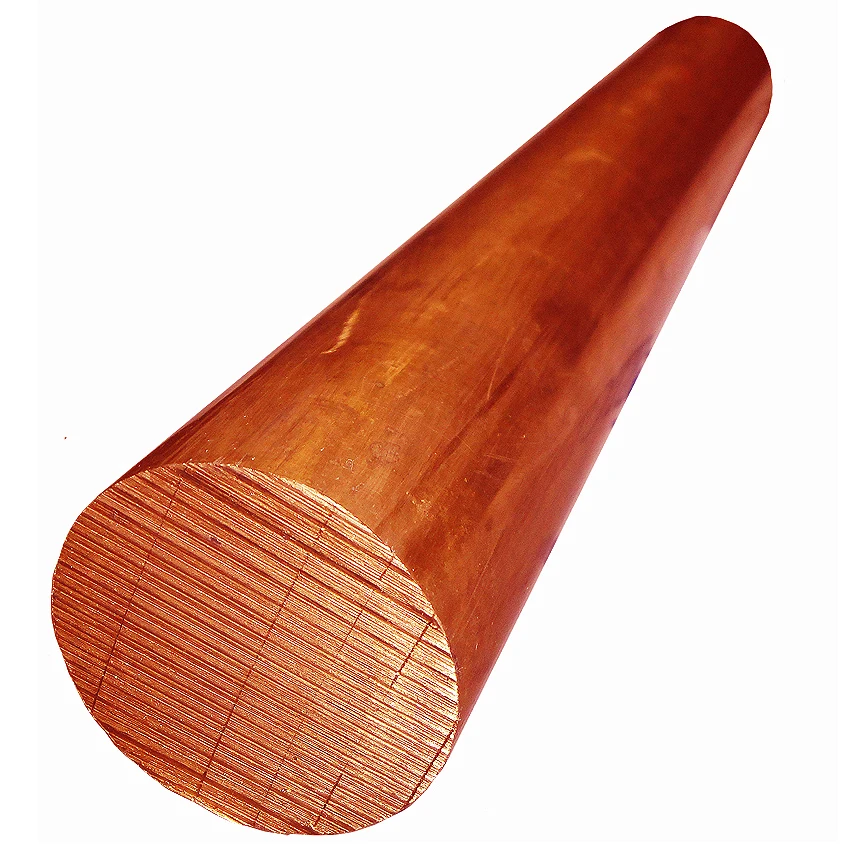 C1100 C11000 Pure Copper Rod Bars Bronze Round Bar Alloy Copper Flat Square Rod Brass Copper Round Bar