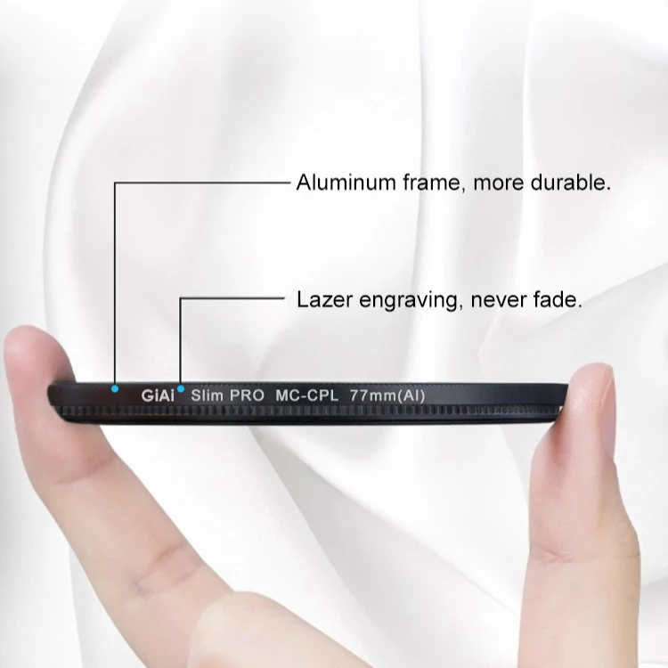 GiAi slim 49mm CPL Filter Multi coating Camera lens polarizing filter