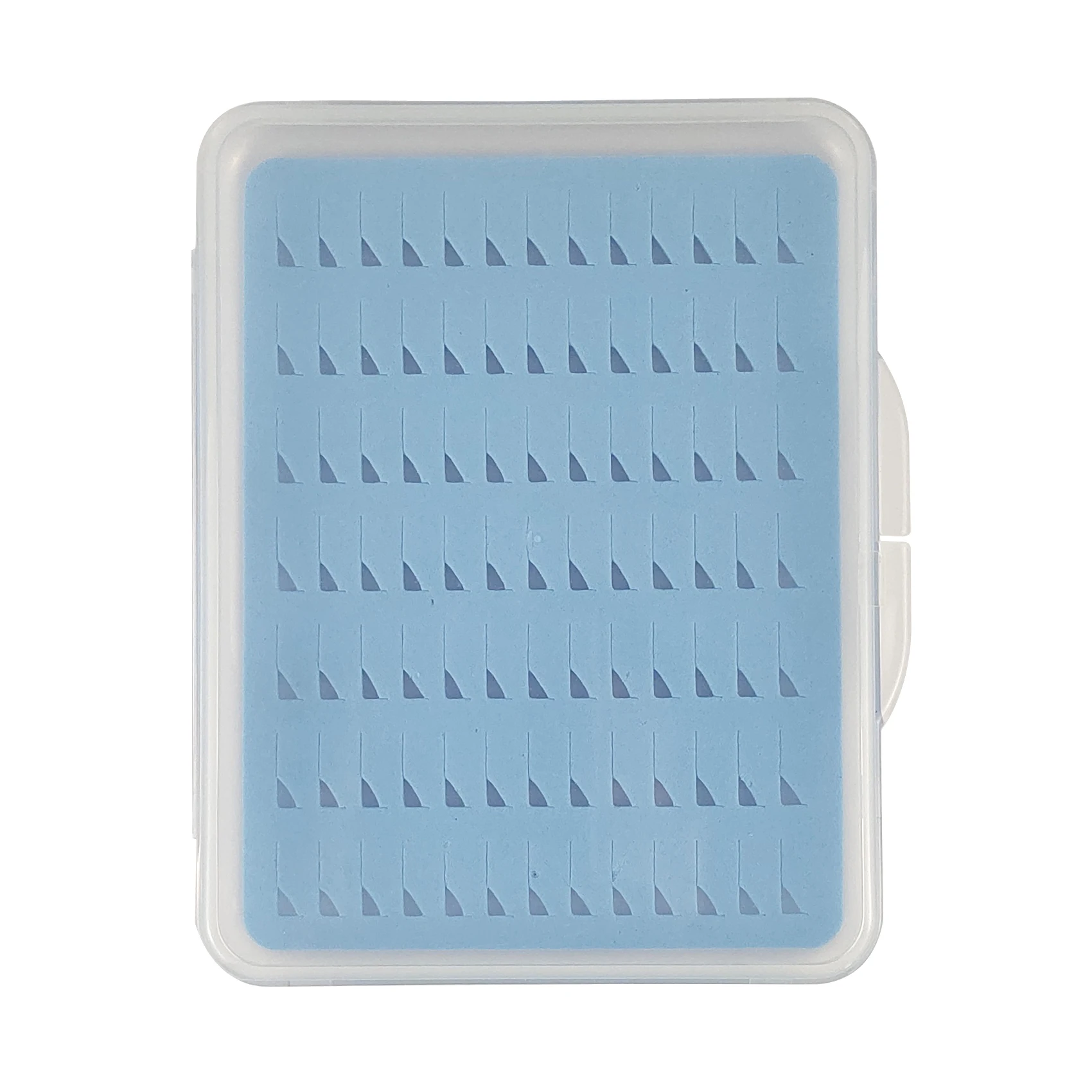 BTI-09A-H065 Mini Fly Hook Box With Blue Foam Insert Pocket Size Fly Fishing Box(B01)