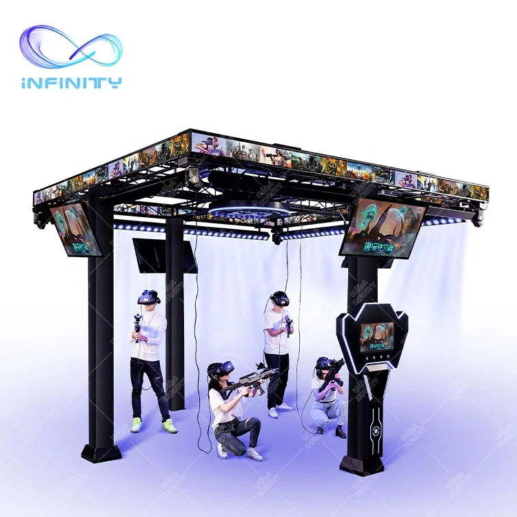 Amusement park virtual reality space indoor game park vr multiplayer games 4 players virtual reality vr space