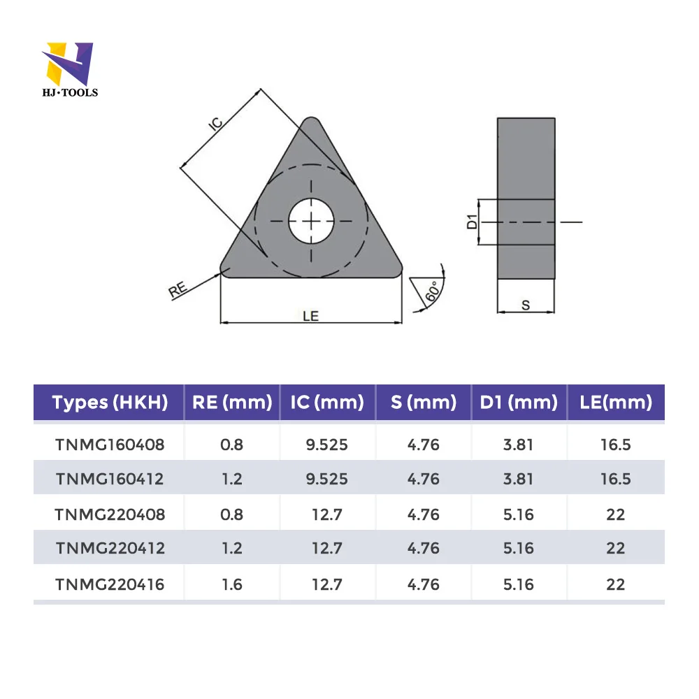 TNMG CNC Metal Lathe Cutting Tool TNMG160404 160408 160412 220408 220412 Turning Carbide Insert For Cast Iron