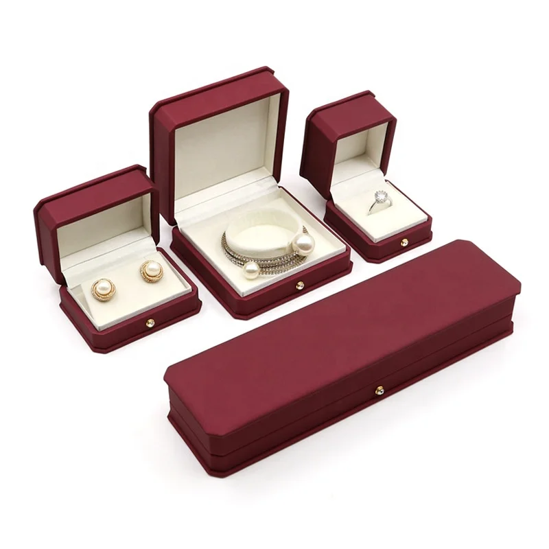 Factory wholesale custom logo gift bracelet necklace jewelry packaging shape jewelry set box