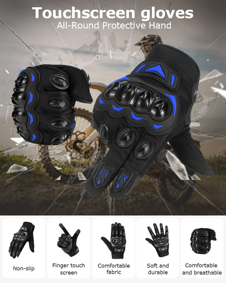 Riding Bike Waterproof Men Protection Sim Riders Driver Cycling Luvas Racing Motor Guantes Motorcycle Gloves
