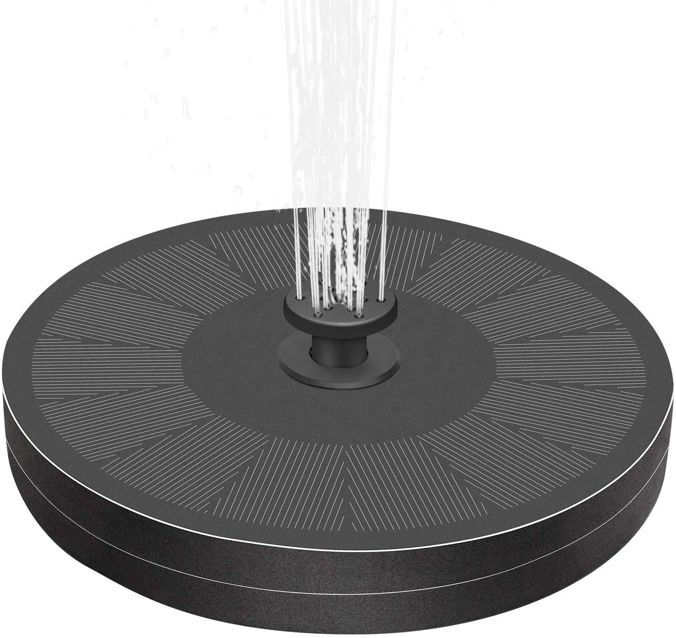 Upgraded 3W Solar Fountain Pump with Battery Backup Outdoor Floating Solar Powered Water Fountain Pump for Bird Bath Garden Pond