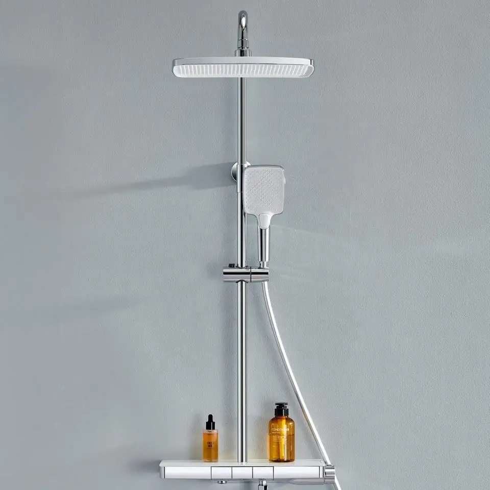 High Quality Intelligent Digital Shower Set Led Digital Smart Wall Mounted Luxury Thermostatic Hand Digital Exposed Shower