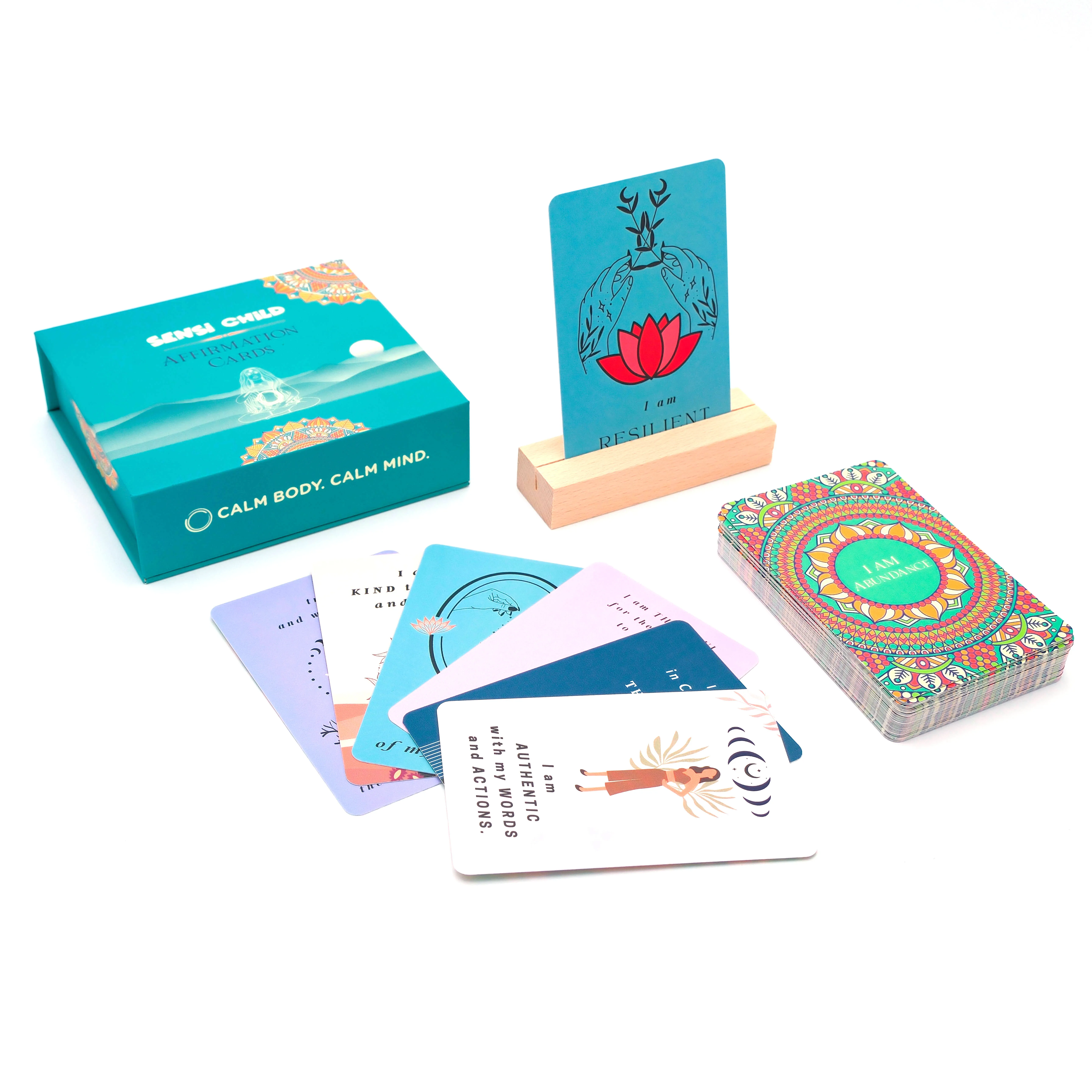 Custom Game Cards Personalized Cards Eco-Friendly Positive Gift Card Games Playing Custom Packaging
