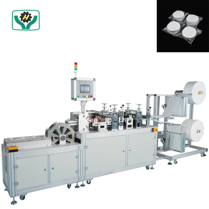 Высокоскоростные автоматические одноразовые косметические ватные тампоны для макияжа, машина для производства ватных тампонов для лица