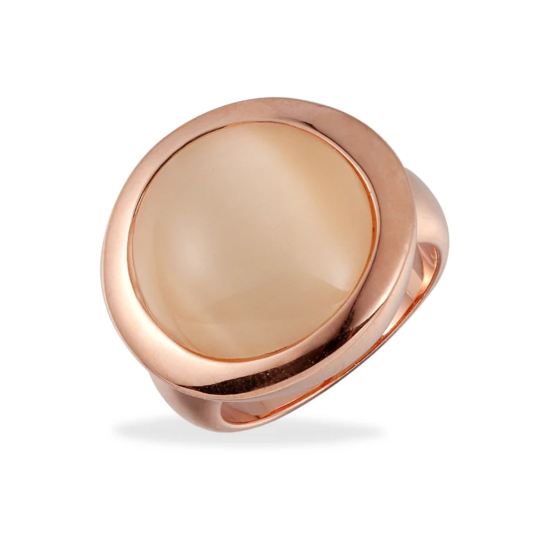 High quality handmade pure sterling silver oxidized style big cat eye stone men women ring