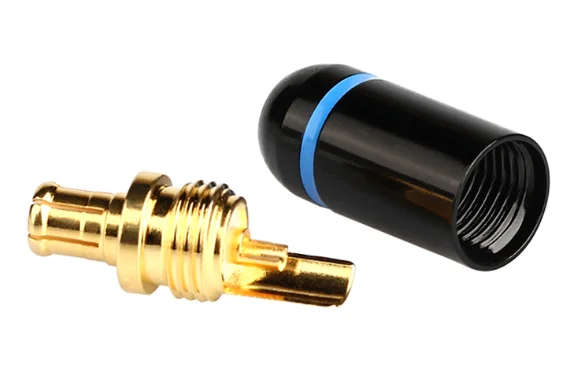 Gold Plated A2DC Earphone Plug for Audio ATH-CKS1100 LS400 LS300 E40 E50 E70 Blk