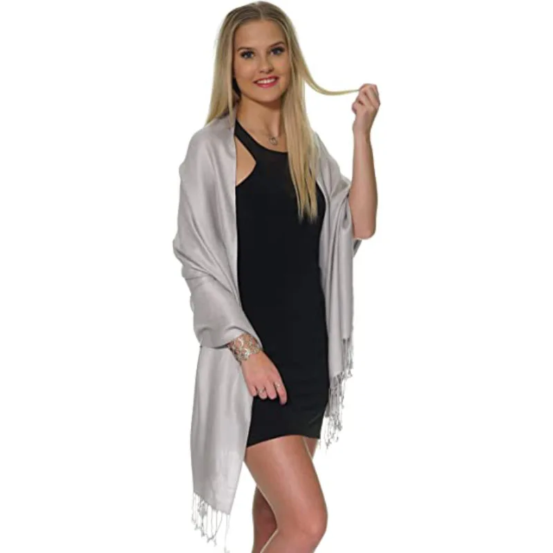 Wholesale Custom Large Soft Pashminas Wedding Women Shawls For Evening Dresses