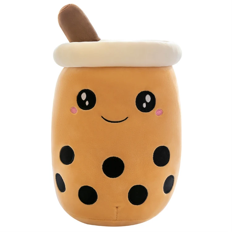 Emulated fruit milk tea cup boba plush