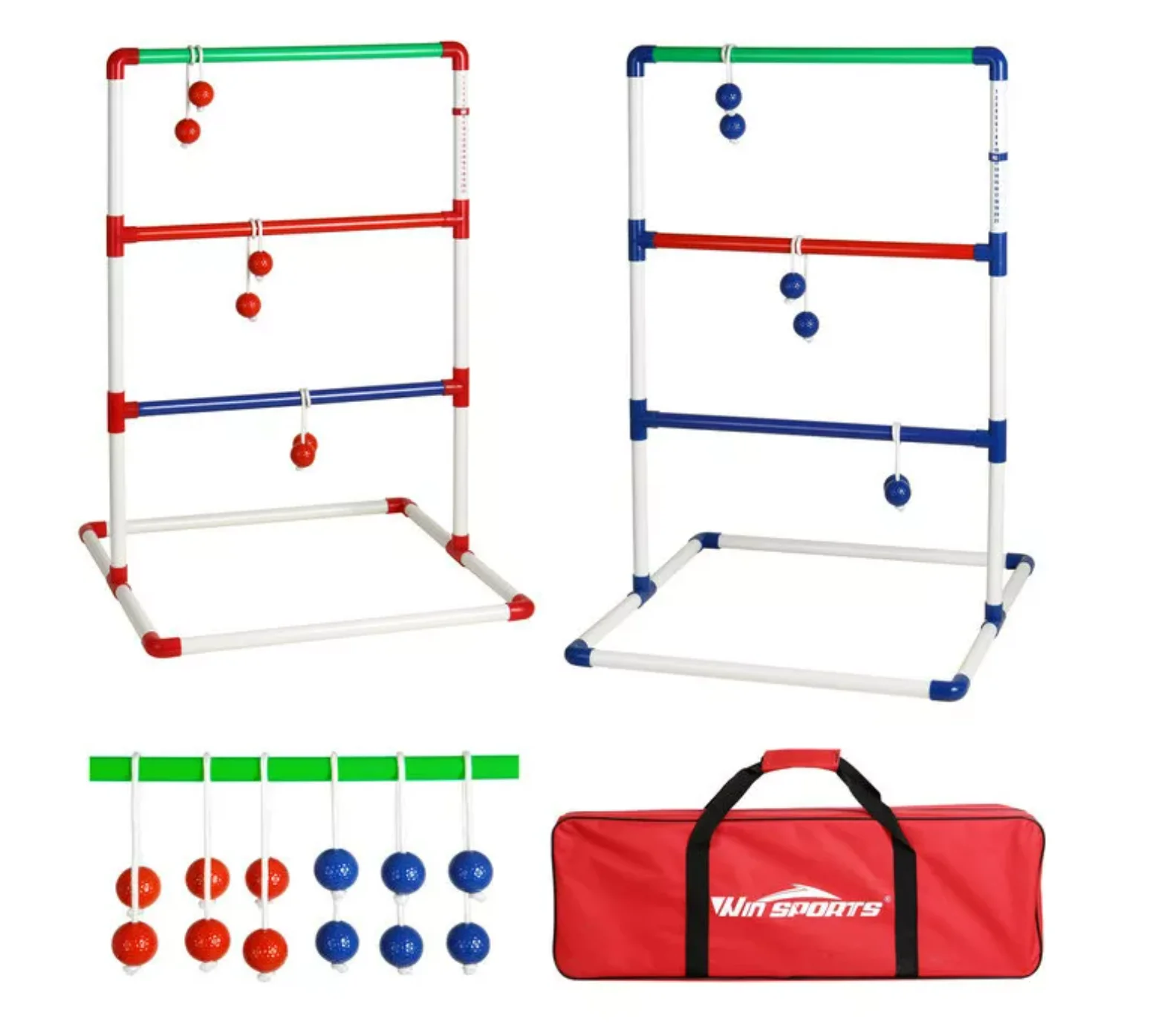Plastic Premium Outdoor Lawn Game Set Ladder Toss Set With Travel Carrying Case