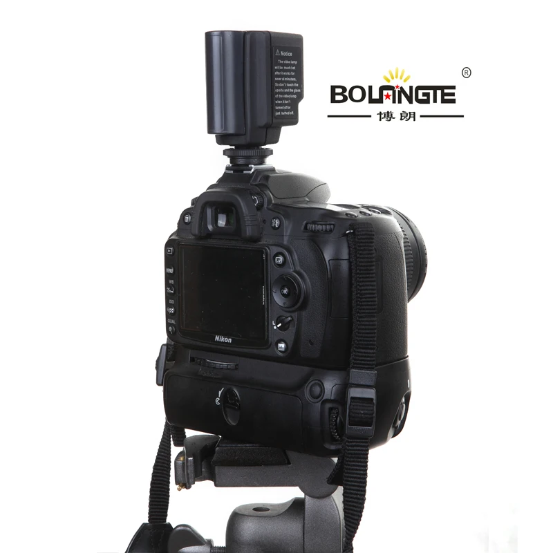 
Camera light 6W Portable camera LED light with rechargeable NP-80 3.7V battery, 2*3W LED, 5500K/3200K 