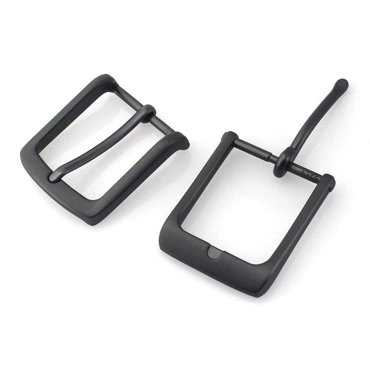 Metal Belt Buckle 35mm Matte Black Single Pin Buckle Jeans Waistband Buckles For 32mm-34cm Belt Leather Craft Accessories