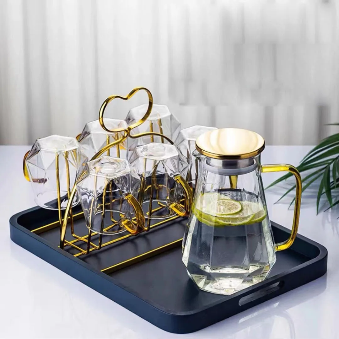 Heat Resistant Borosilicate Juice Glass Water Pitcher Glass Water Jug