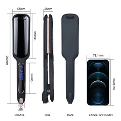 Wholesale Multi-function Ceramic Wide plate professional custom infrared hair straightener