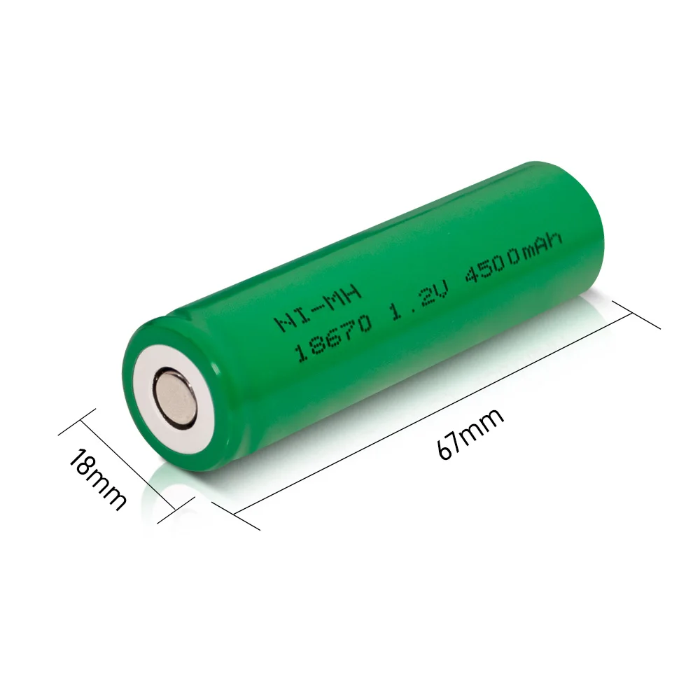 Hot sell 1.2V 4500mAh 18670 Ni-MH Battery for DIY Medical Equipment/Fusion Splicer/Welding Machine
