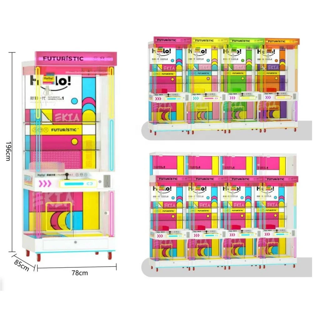 High Quality Coin Operated Game Machine Plush Toy Claw Machine Prize Gift Coin Gifts Snacks Crane Toy Vending Claw Crane Machine