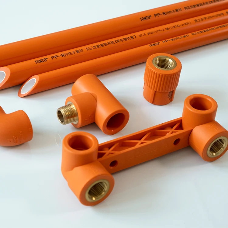 TONZO PPR Pipes Factory High Quality Hot and Cold Water Supply Pipeline Support OEM Custom Green Blue White Color