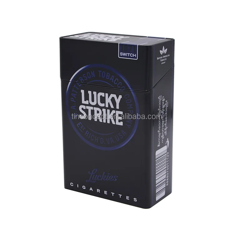 Custom Embossed Rectangle Tin Metal filter Package Box