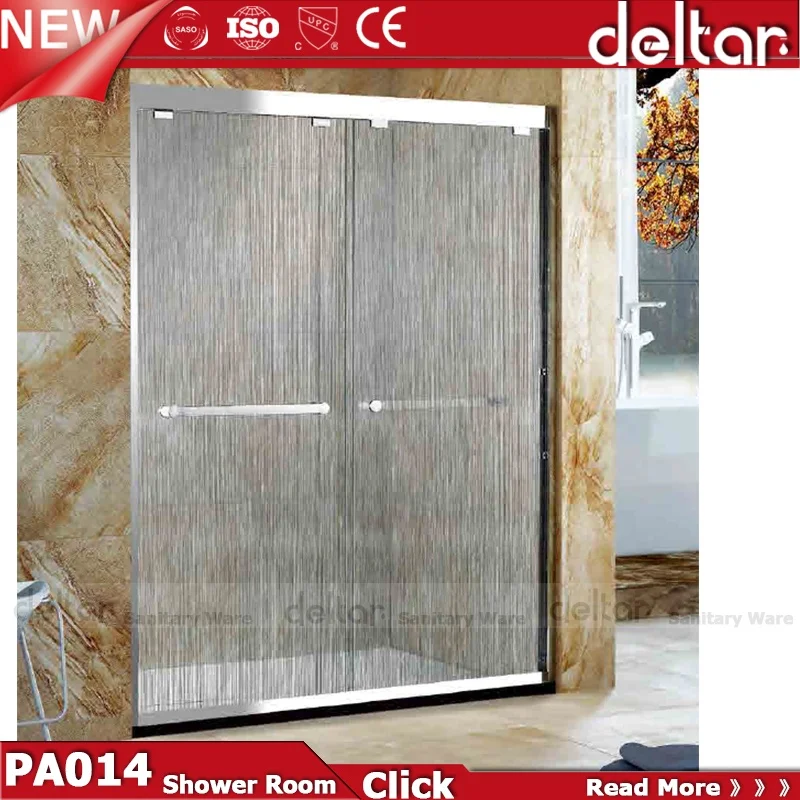 glass shower enclosure shower room shower cabin with pattern explosion-proof film