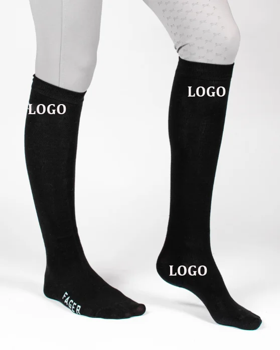 Wholesale Tall Barrel Running Pressure Custom Design Logo Horse Riding Equestrian Socks