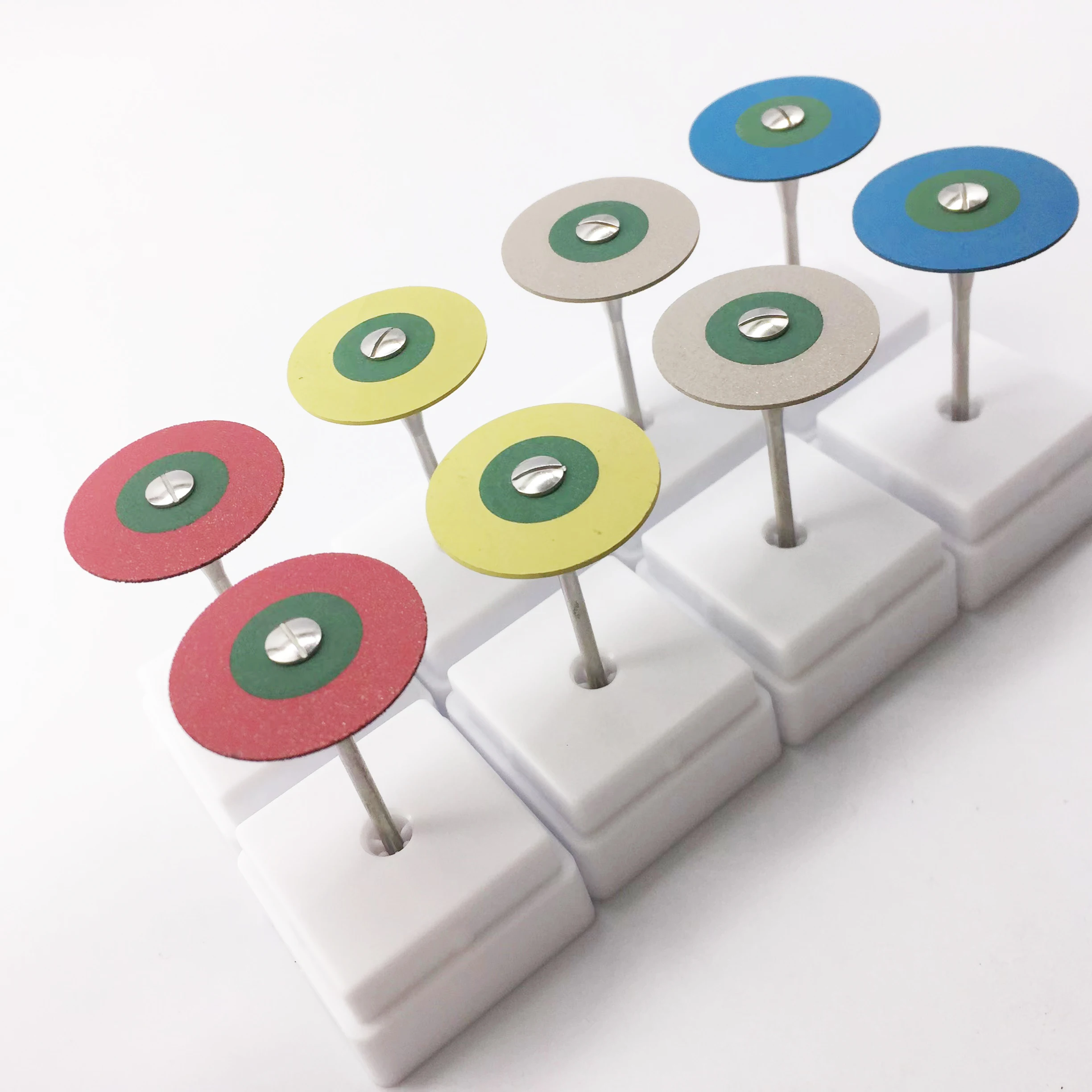 Dental laboratory dentures shaping diamond rubber disc for grinding ceramics zirconia alloy metals