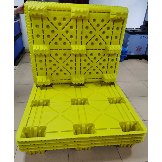  Сверхмощный двухсторонний евро HDPE Большой Штабелируемый Реверсивный грузовой пластиковый поддон хорошего качества от производителя пластиковых