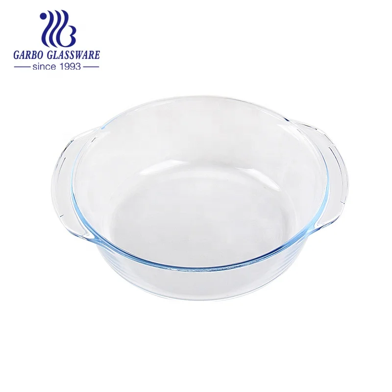 Borosilicate Glass Casserole with Lid 1000ml Oven Safe Kitchenware Glass Bowl Home Use Glass Tableware Food Grade Casserole