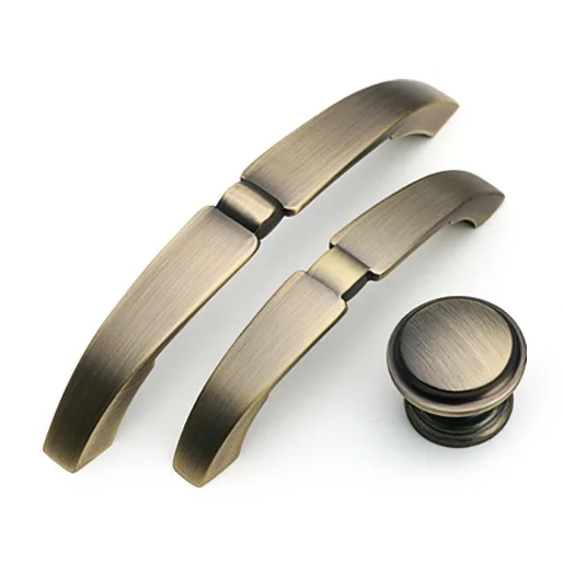 Zinc Alloy Brown or Brass Cabinet Pulls Kitchen
