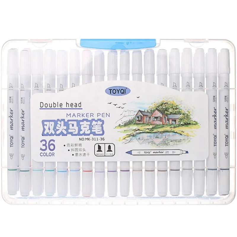 School stuednt 36 color cartoon painting art dual marker
