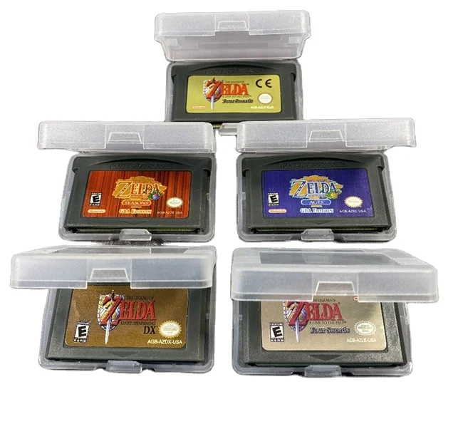 The Legend of Zelda video game card LINKS AWAKENING FOUR SWORDS SEASONS AGES Cartridge for GBA
