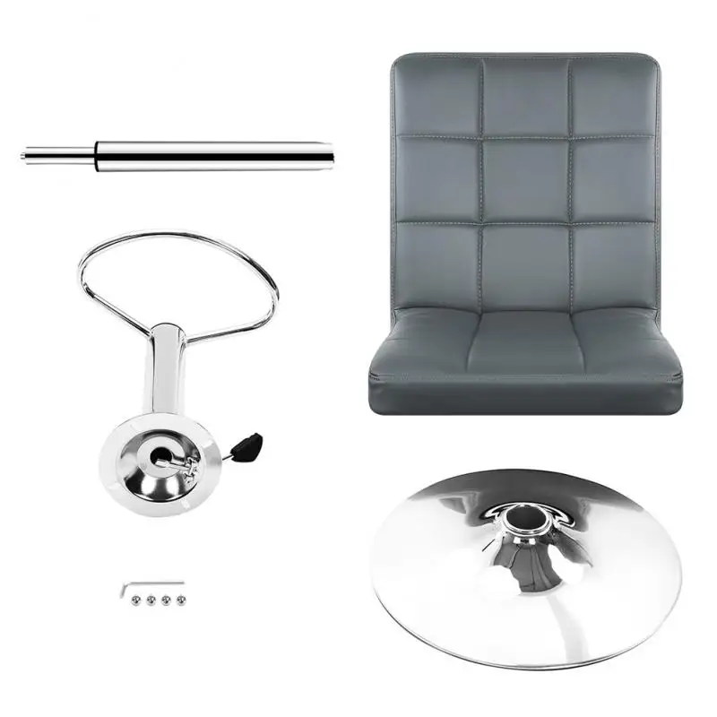 Вращающийся барный стул из искусственной кожи регулируемая кухонная стойка обеденные стулья барные для дома и офиса