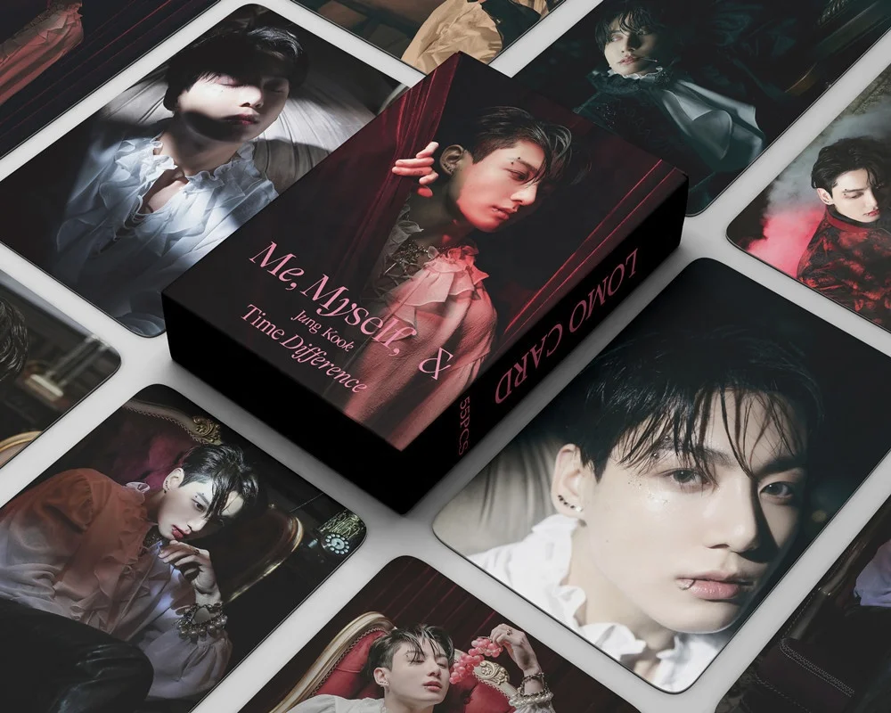 Kpop JUNG KOOK 2022 Magazine Photo 55/Box Time Difference Lomo Card