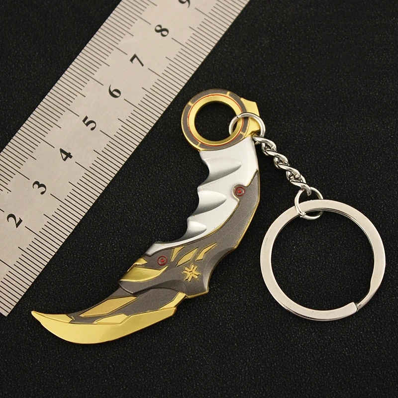 Valorant new product Zinc alloy claw knife sword metal crafts key chain kids toys hobbies gift set