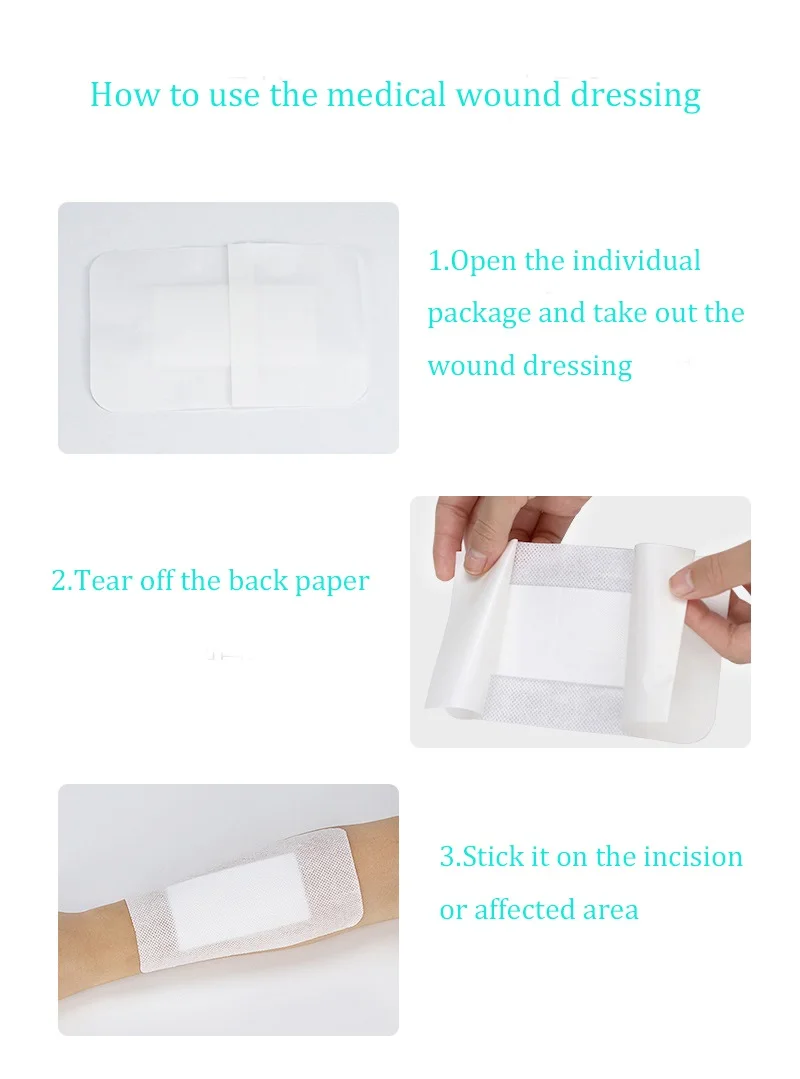 NEW Medical Tape Adhesive Plaster Breathable Waterproof Self-adhesive Wound Dressing Band Aid Bandage Large Wound First Aid