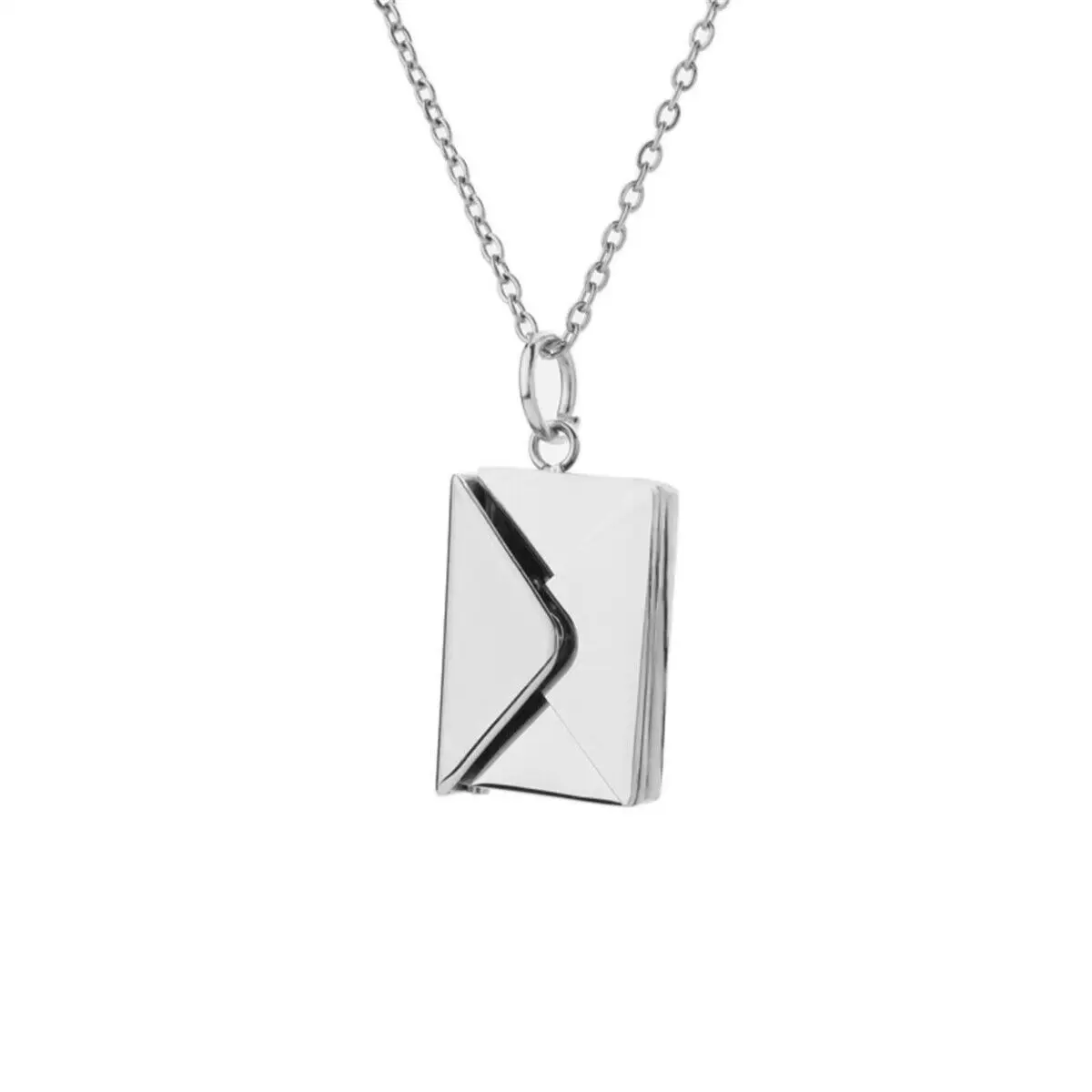 NEW luxury gold plated jewelry I Love You Letter Locket Pendant Nameplate Little Slots Mail envelope necklace pendant for women