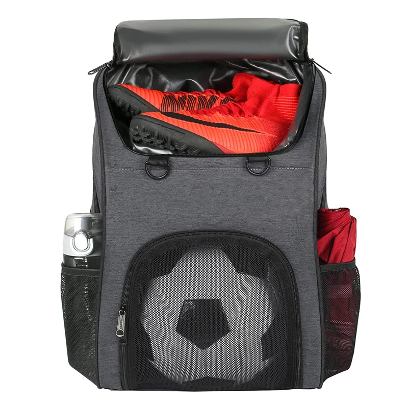 Ederbou Soccer Bag, Soccer Backpack with Ball Compartment for Youth Boys and Girls Fit Basketball Volleyball, Large Capacity