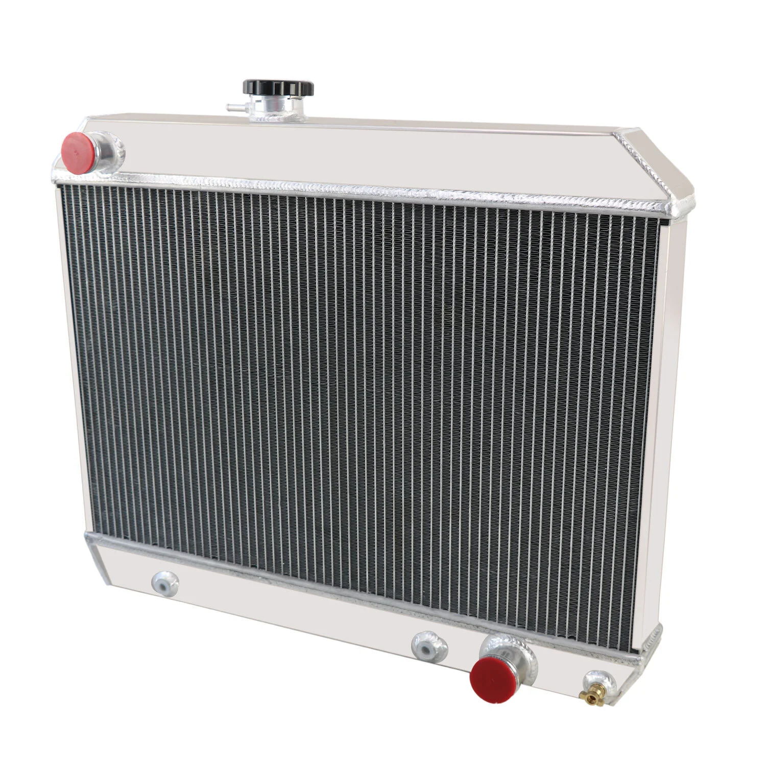Aluminum 4 Row Radiator For Pontiac Le-Mans / Tempest / GTO 1965-1967 5.3L V8