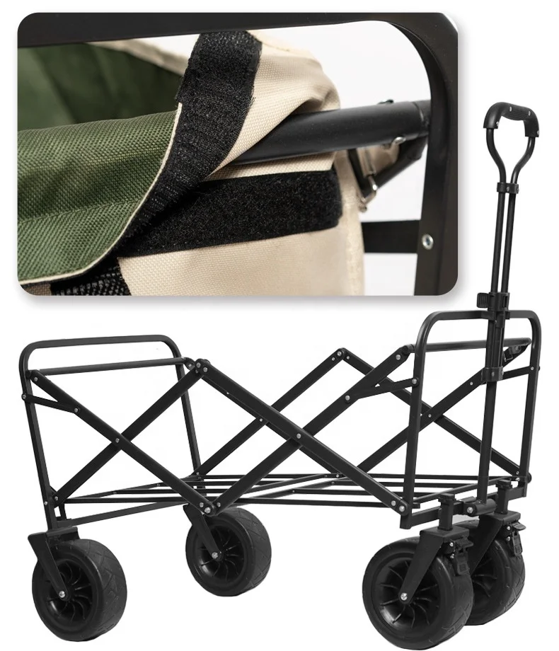 Folding Cart Trolley Lloydberg Folding Collapsible Wagon Utility Outdoor Stainless Steel Shopping Cart Car Boot Shopping Trolley